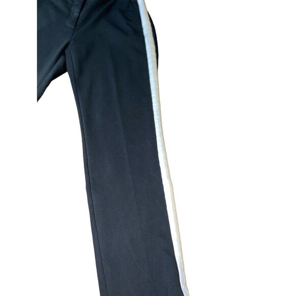ZARA BASIC Women's Size Large Black Ankle Pants with White/Tan Side Stripes - Picture 5 of 14